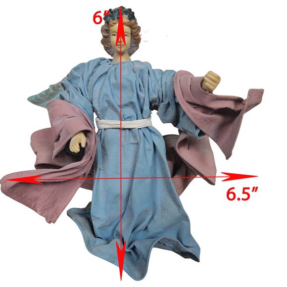 Vintage Paper Mache Kurt Adler Angel 5 inch Christmas Holiday Ornament - Picture 8 of 8